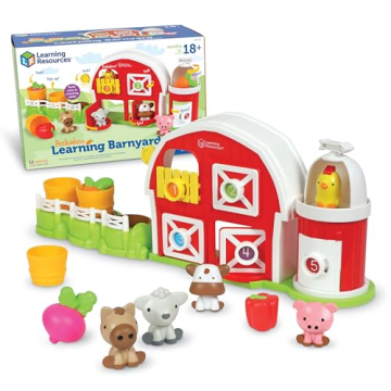 Learning Resources Peekaboo Learning Barnyard Playset, Toddler Learning Toys, Preschool Learning Act...
