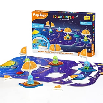Imagimake Mapology Solar System Puzzle – Educational Space Toys for Kids 5-7