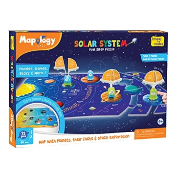 Imagimake Mapology Solar System Puzzle for Kids Ages 4-8