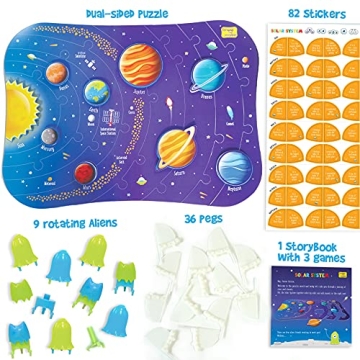 Imagimake Mapology Solar System Puzzle for Kids Ages 4-8