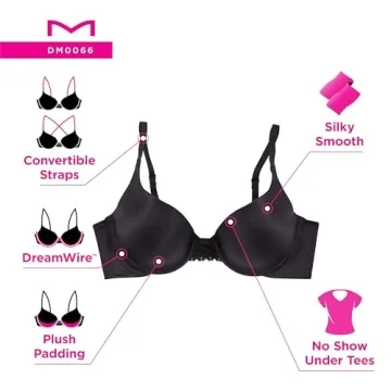 Maidenform Dreamwire Push Up Bra for Natural Shape Comfort