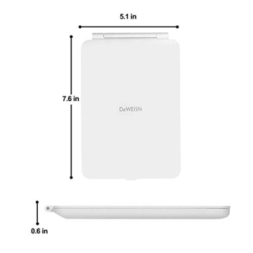 Rechargeable LED Makeup Mirror - Bright, Slim & Travel-Friendly
