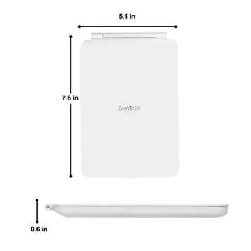 Rechargeable LED Makeup Mirror - Bright, Slim & Travel-Friendly