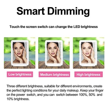 Rechargeable LED Makeup Mirror - Bright, Slim & Travel-Friendly