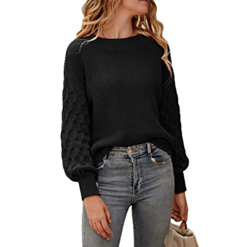 PRETTYGARDEN Women's 2025 Winter Pullover Sweater Casual Long Sleeve Crewneck Loose Chunky Knit Jump...