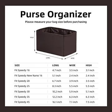DGAZ Silk Purse Organizer for LV Speedy Bags