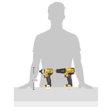 DEWALT (DCK280C2) 20V MAX Impact Driver and Drill Combo Kit
