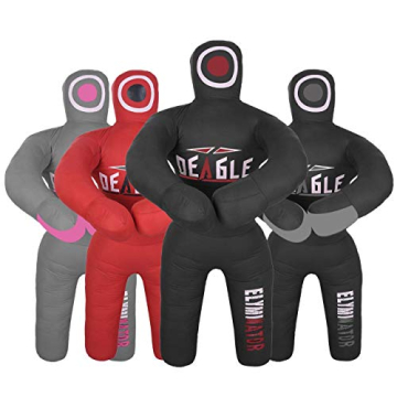 Deagle Eliminator 4 FT Kids MMA Wrestling BJJ Training Grappling Submission Dummy (Black, 4FT)