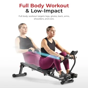 Compact Adjustable Rowing Machine with Bluetooth