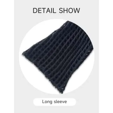 Stylish KEOMUD Women's Mesh Crochet Beach Crop Top