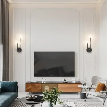 Aipsun Modern LED Rechargeable Wall Sconce Set of 2