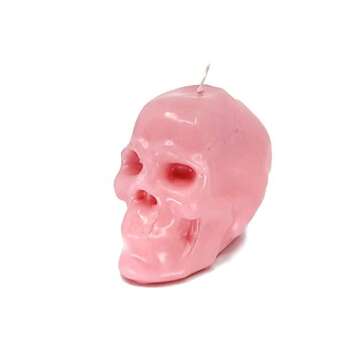 Pink Large Skull Figure Image Candle (Romance, Love, Reconciliation, Spells, Spellwork & Ritual Magi...