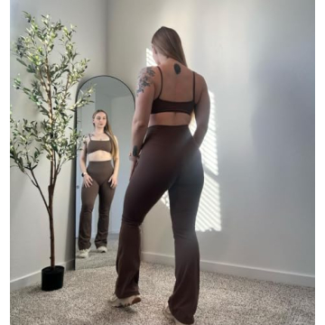 Aoxjox Flare Leggings High Waisted Yoga Pants for Women