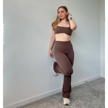 Aoxjox Flare Leggings High Waisted Yoga Pants for Women