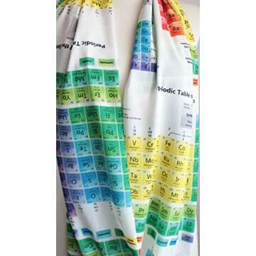 Colorful Chemistry Infinity Scarf for Science Lovers