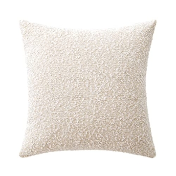 Woaboy Decorative Throw Pillow Cover Stylish Boucle for Home