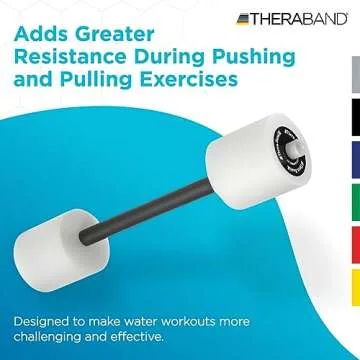 THERABAND Swim Bar with Padded Grip for Buoyancy-Based Swim Training and Aquatics