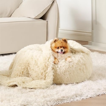 Bedsure Waterproof Dog Blankets for Small Dogs - Calming Cat Blanket for Couch Protector Washable, L...