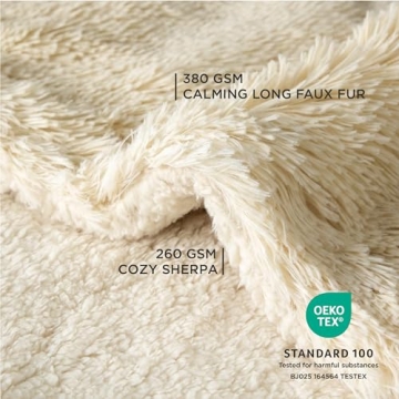 Calming Comfort Waterproof Fleece Pet Blanket for Pets - 25x35