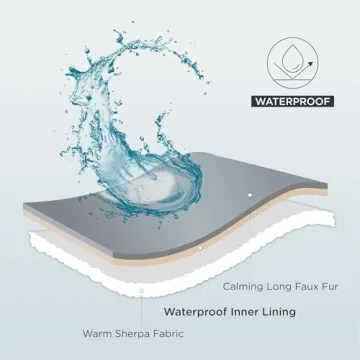 Calming Comfort Waterproof Fleece Pet Blanket for Pets - 25x35