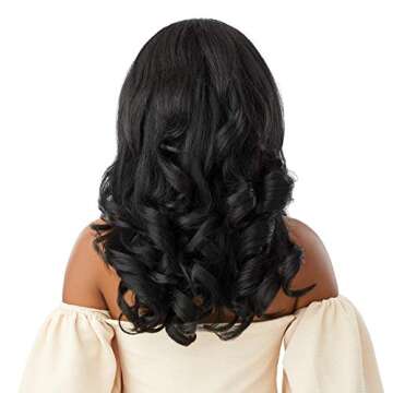Outre Quick Weave Self Styled in 60 Seconds Neesha Soft & Natural New Half Wig Cap Laysflat Requires Less Leave Out NEESHA H301 (DR2/HNBRN)