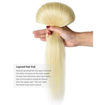 Rose bud Clip in Hair Extensions REMY Human Hair 8Pcs 18 Clips 65g/Set 14 Inch Platinum Blonde