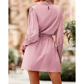 Stylish dowerme Women's A-Line Ruffle Dress for Every Occasion