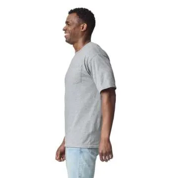 Gildan mens Dryblend Workwear T-shirts With Pocket, 2-pack T Shirt, Sport Grey, XX-Large US