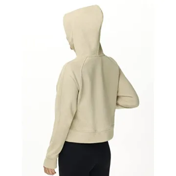 Women's Half Zip Fleece Hoodie with Pockets Thumb Holes