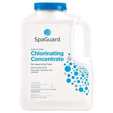 SpaGuard Chlorinating Concentrate 5 lb - 2 Pack, Fast-Acting Spa Sanitizer