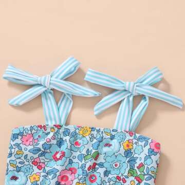 Colorful Toddler Girls Two Pieces Swimsuit for Fun