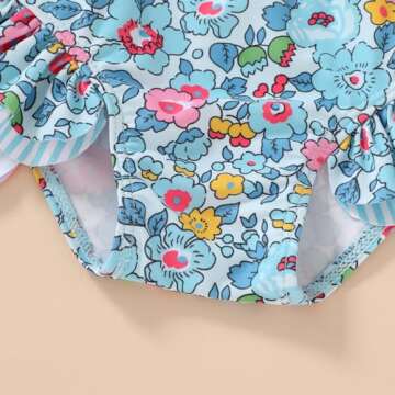 Colorful Toddler Girls Two Pieces Swimsuit for Fun