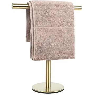 Elegant SUS304 Stainless Steel Bathroom Towel Holder Stand - Versatile & Sturdy for Kitchen, Vanity ...