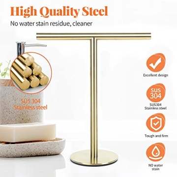Stylish Stainless Steel Bathroom Hand Towel Holder Stand
