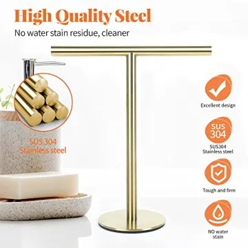Stylish Stainless Steel Bathroom Hand Towel Holder Stand
