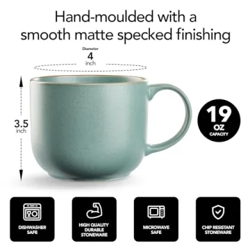 Maison Neuve Riverside 4-Piece Mug Set for Coffee Lovers