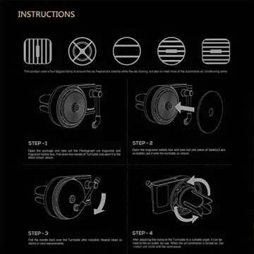 BTSS Car Vent Clip Aromatherapy Diffuser in Retro Style