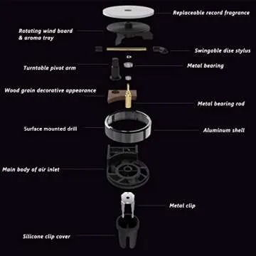 BTSS Car Vent Clip Aromatherapy Diffuser in Retro Style