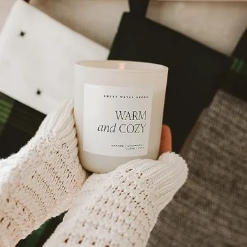 Warm and Cozy Soy Candle - Perfect Holiday Gift