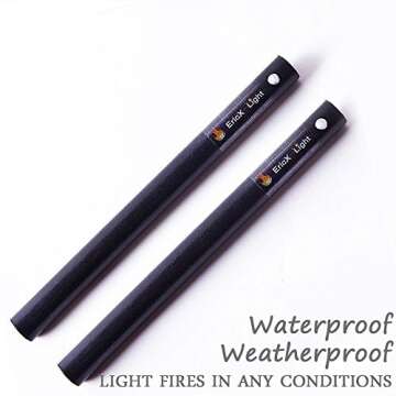 EricX Light Ferrocerium Fire Starter | Durable, Weatherproof Fire Starters