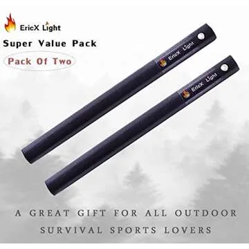 EricX Light Ferrocerium Fire Starter | Durable, Weatherproof Fire Starters