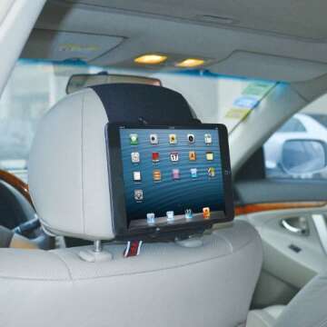 TFY Universal Car Headrest Tablet Mount for All Devices