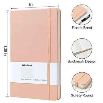 Wiisdatek Lined Notebook Journal for Creative Writers