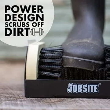 JobSite Boot Scrubber - The Original Shoe Scraper & Cleaner Brush (2 Pack)
