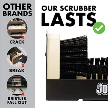 JobSite Boot Scrubber - The Original Shoe Scraper & Cleaner Brush (2 Pack)