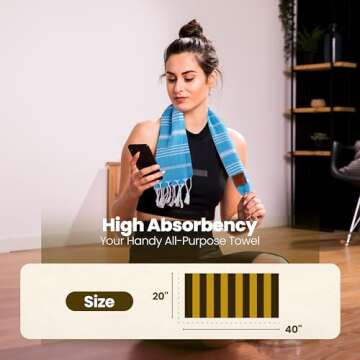 Gold CASE Turkish Hand Towels for Bathroom Set of 6 – 20 x 40'' – 100% Cotton Bathroom Hand Towels – LYCIA Towel for Spa, Face, Tea & Dishcloth – Decorative Cloth – Beige Brown