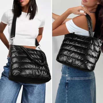 Stylish Lightweight Puffer Tote Bag for Women