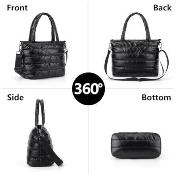 Stylish Lightweight Puffer Tote Bag for Women