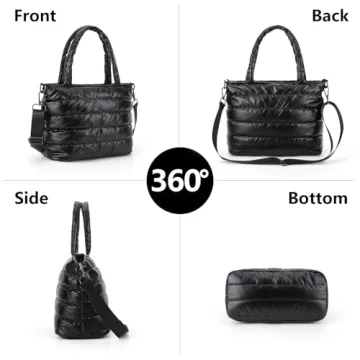 Stylish Lightweight Puffer Tote Bag for Women