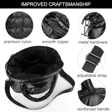 Stylish Lightweight Puffer Tote Bag for Women